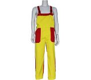 Coppens - Tuinbroek volwassenen poly/katoen geel / rood - Polyester - Carnavalskleding heren | Maat 44