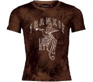 Frankie & Liberty meisjes shirt FL22302 bruin | Maat: 140