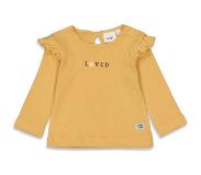 Feetje Shirt Met Lange Mouwen Bloom Okergeel | Maat: 80
