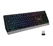 The G-Lab G-Lab RGB Keyz Tungsten Draadloos Gaming Toetsenbord Zwart en Grijs