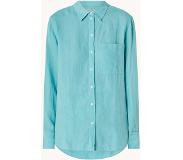 Marc O'Polo Blouse van linnen met borstzak