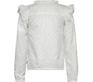 B. Nosy B.Nosy meisjes blouse met ruches en flowers Cotton