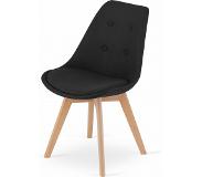Viking Choice NORI - Eetkamerstoelen - set van 4 - houten onderstel - blauw