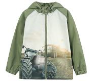 Minymo Jongens Softshell Jas Tractor Groen
