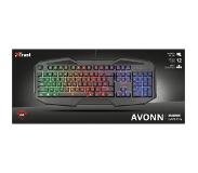 Trust GXT 830RW Avonn Verlicht Gaming Toetsenbord Azerty