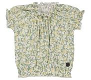 LEVV Meisjes blouse - Thalis - AOP Woestijn zand bloemen. Maat 128