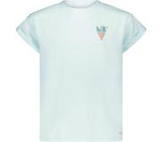 Nobell Meisjes t-shirt - Kasis - Spa blauw. Maat 170/176