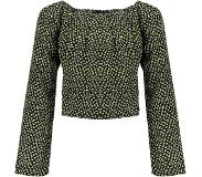 Frankie & Liberty Meisjes blouse - Helen - Zwart bloemen print. Maat 164 - 14
