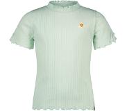 Nono Meisjes t-shirt rib - Kaby - Cream mint. Maat 134/140