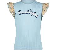 Nono Meisjes t-shirt rib - Kamsi - Sky High. Maat 158/164