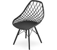 Viking Choice SAKAI - Eetkamerstoelen - set van 4 - eettafel stoelen - zwart