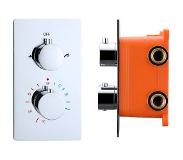 Best design Douchekraan Best Design Verona Thermostatisch + Inbouwdeel 2-Weg 1/2"