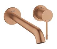 GROHE Essence New afbouwdeel voor 2-gats inbouw wandkraan L-size m. uitloop 23cm brushed warm sunset