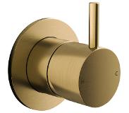 Hotbath Cobber Afbouwdeel Douchemengkraan Geborsteld Messing CB031