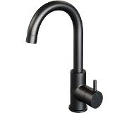 Brauer Black Edition wastafelkraan hoog - hendel 5 - mat zwart