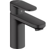 Hansgrohe Vernis Blend wastafelkraan 108 coolstart met waste mat zwart 71585670