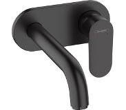 Hansgrohe Vernis afdekset wastafelkraan 207mm mat zwart 71576670