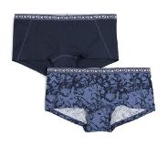 Kari Traa Tina Hipster 2 stuks Dames, blauw M 2023 Base Layer korte onderbroeken