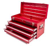 HBM Profi Gereedschapskist met 3 Laden - ROOD