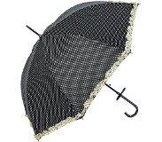 Clayre & Eef Juleeze Paraplu Volwassenen Ø 90 cm Zwart Polyester Stippen