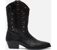 PS Poelman Cowboylaarzen zwart Leer Maat 37