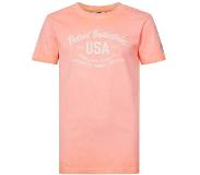 Petrol Industries 656 Classic Print Short Sleeve Round Neck T-shirt Roze 13-14 Years Jongen