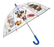 Perletti paraplu piraten transparant 42 cm