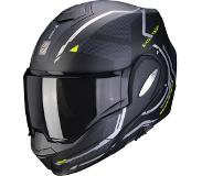 Scorpion EXO-Tech Square Mat Zwart Neon Geel Systeemhelm S