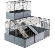 Ferplast Knaagdierkooi Multipla Double grijs L107,5xB72xH96,5cm