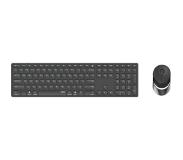 Rapoo 9850M toetsenbord Inclusief muis RF-draadloos + Bluetooth QWERTZ Duits Grijs