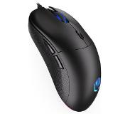 Endorfy GEM Plus, Rechtshandig, Optisch, USB Type-C, 19000 DPI, 10,16 ms, Zwart
