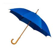 Adventure bags Paraplu Lang - Houten Haak - Blauw