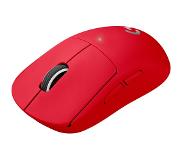 Logitech Pro X Superlight Draadloze Gaming Muis Rood