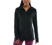 Coolibar - UV-jas met rits voor dames - Astir - Effen - Zwart - maat L