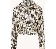 Second female Top met overslag en print