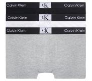 Calvin Klein 3 Pack Trunk Heren Boxershorts - Black, White, Grey Heather