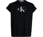 Calvin Klein T-shirt met logoprint en kapmouw