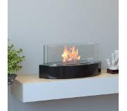Cosy Bio Ethanol haard | Luxe Sfeerhaard - Ovaal - Zwart | Open vuur | RVS | Buiten en binnen | Terrashaard | Tafelhaard
