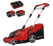 Einhell Accu Grasmaaier RASARRO 36/42 Kit Power X-Change (36 V - maaibreedte 42 cm - tot 725 m² - koolborstelloos - opvangbak van 50 L - mulchfunctie - incl. 2x 5.2Ah + 1x DUO-lader)