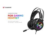 Havit GameNote Gaming headset RGB met 2.2 meter kabel - USB (licht) en 3.5mm audio jack connecties