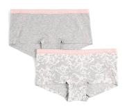 Kari Traa Tina Hipster 2 stuks Dames, wit/roze L 2023 Base Layer korte onderbroeken