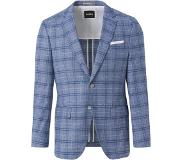 HUGO BOSS Colbert Heren Blauw | Maat: 50 | 64% wol, 26% katoen, 2% polyamide, 1%elastaan