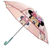 Disney Minnie Mouse kinderparaplu - wit/roze - D73 cm - Paraplu's