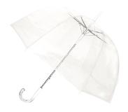 Smati Big Cloche Stormparaplu - Transparent - Auto Open - ø 85 cm - Big Cloche Wit