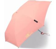 Happy Rain - Platte mini paraplu met UV bescherming - Handmatig - Roze - maat Onesize