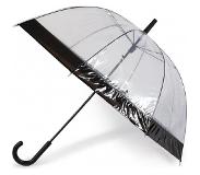 Happy Rain Paraplu Happy Rain Long Domeshape Black Border
