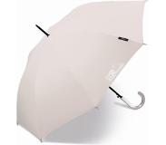 Happy Rain - Lange paraplu met UV bescherming - Automatisch - Grijs - maat Onesize