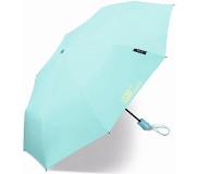 Happy Rain - Mini paraplu met UV bescherming - Automatisch - Blauw - maat Onesize