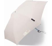 Happy Rain - Platte mini paraplu met UV bescherming - Handmatig - Grijs - maat Onesize