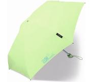 Happy Rain - Platte mini paraplu met UV bescherming - Handmatig - Groen - maat Onesize